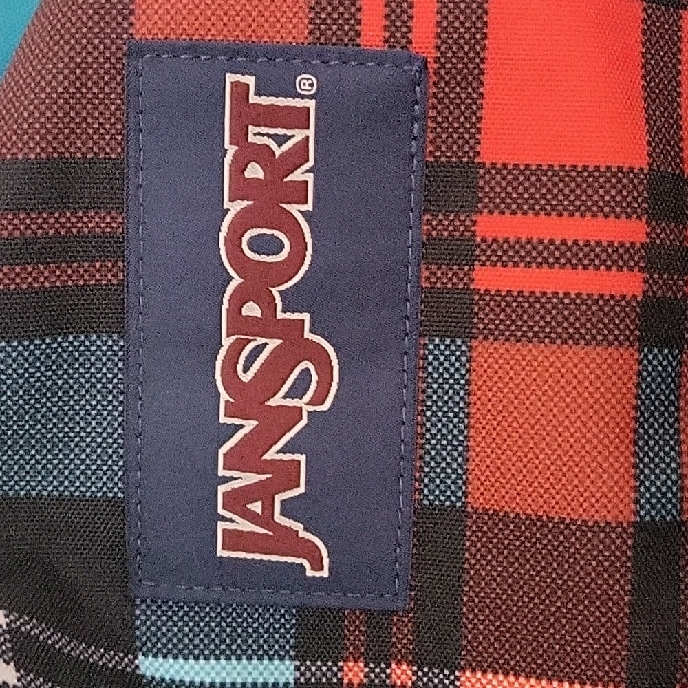EUC  JanSport Superbreak® High Risk Red Preston Plaid Backpack - Picture 2 of 11